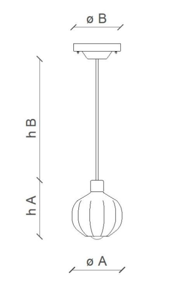 Afoxe Glass Pendant Light Specifications