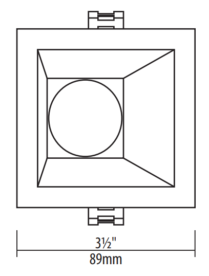 Sigma 2 Square Slope Ceiling, Wall Wash LED Fixture Specifications