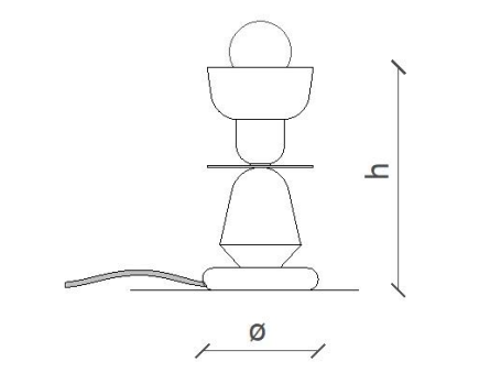 Berimbau Table Lamp Specifications