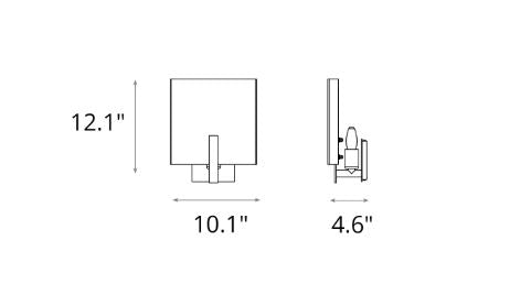 Specification Banner Arc 1 Light Sconce Large