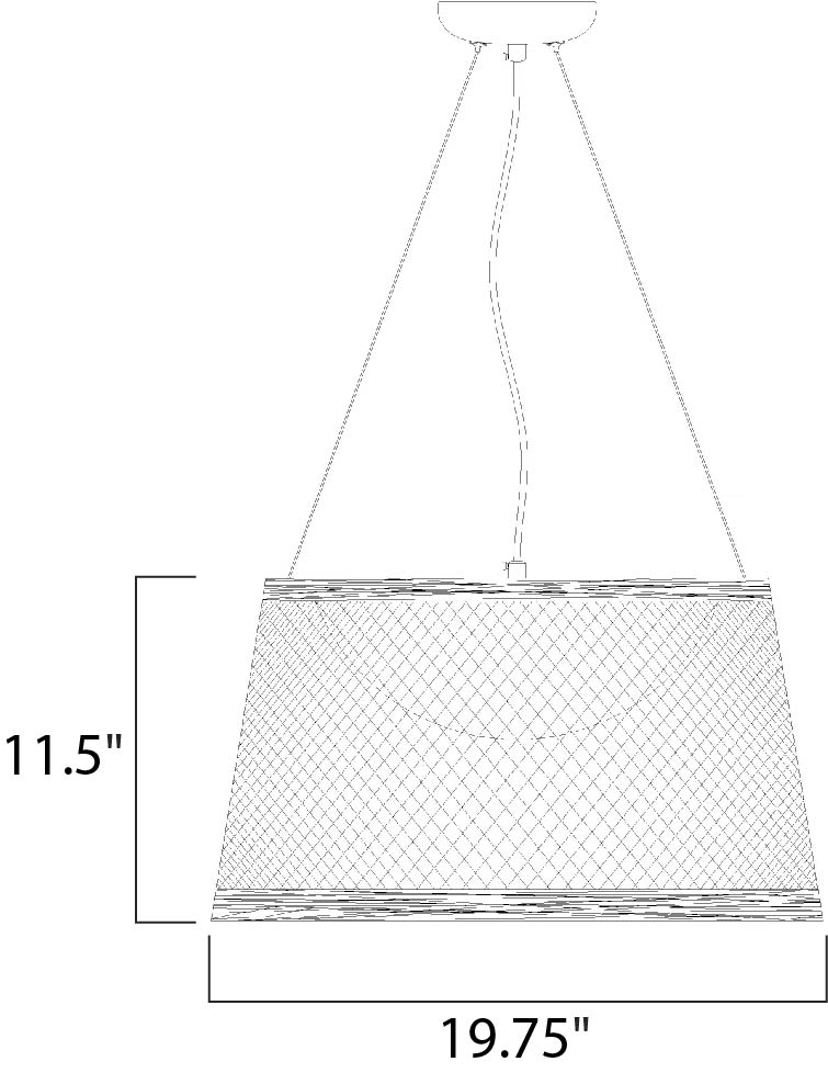 Specification Banner Bahama Outdoor Pendant Light - Medium