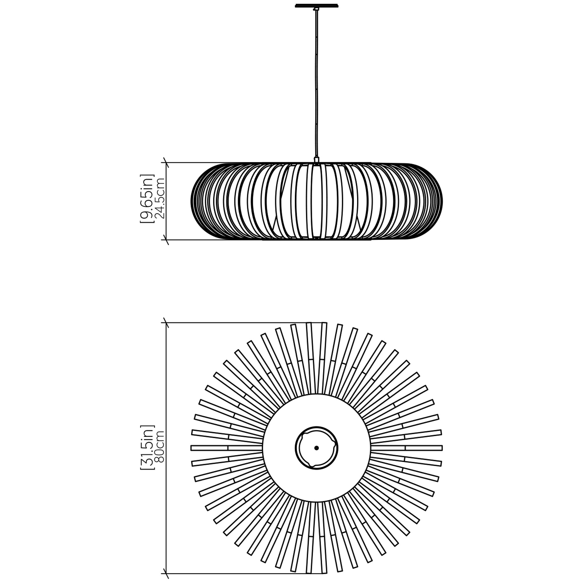 Specification Banner Balloon Large Pendant Light