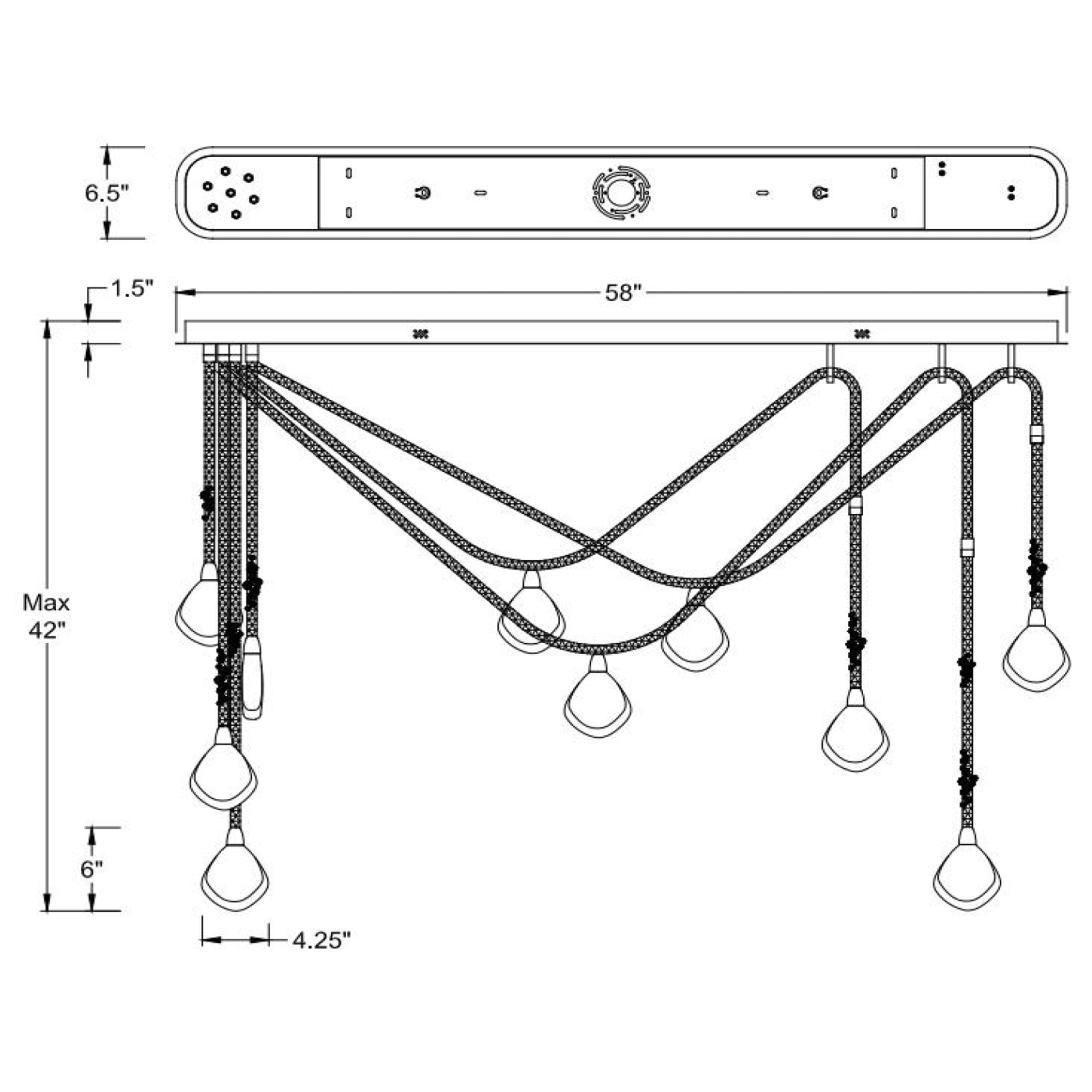 Specification Banner - Bellissima Linear Suspension Light