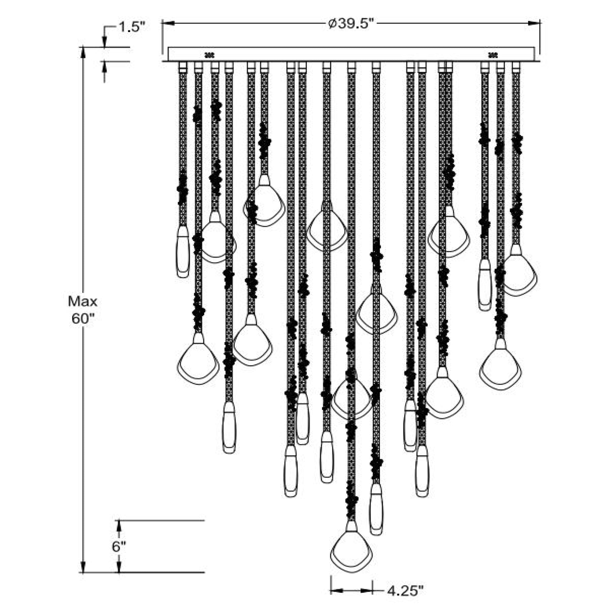 Specification Banner - 32 Lights - Bellissima Suspension Cluster