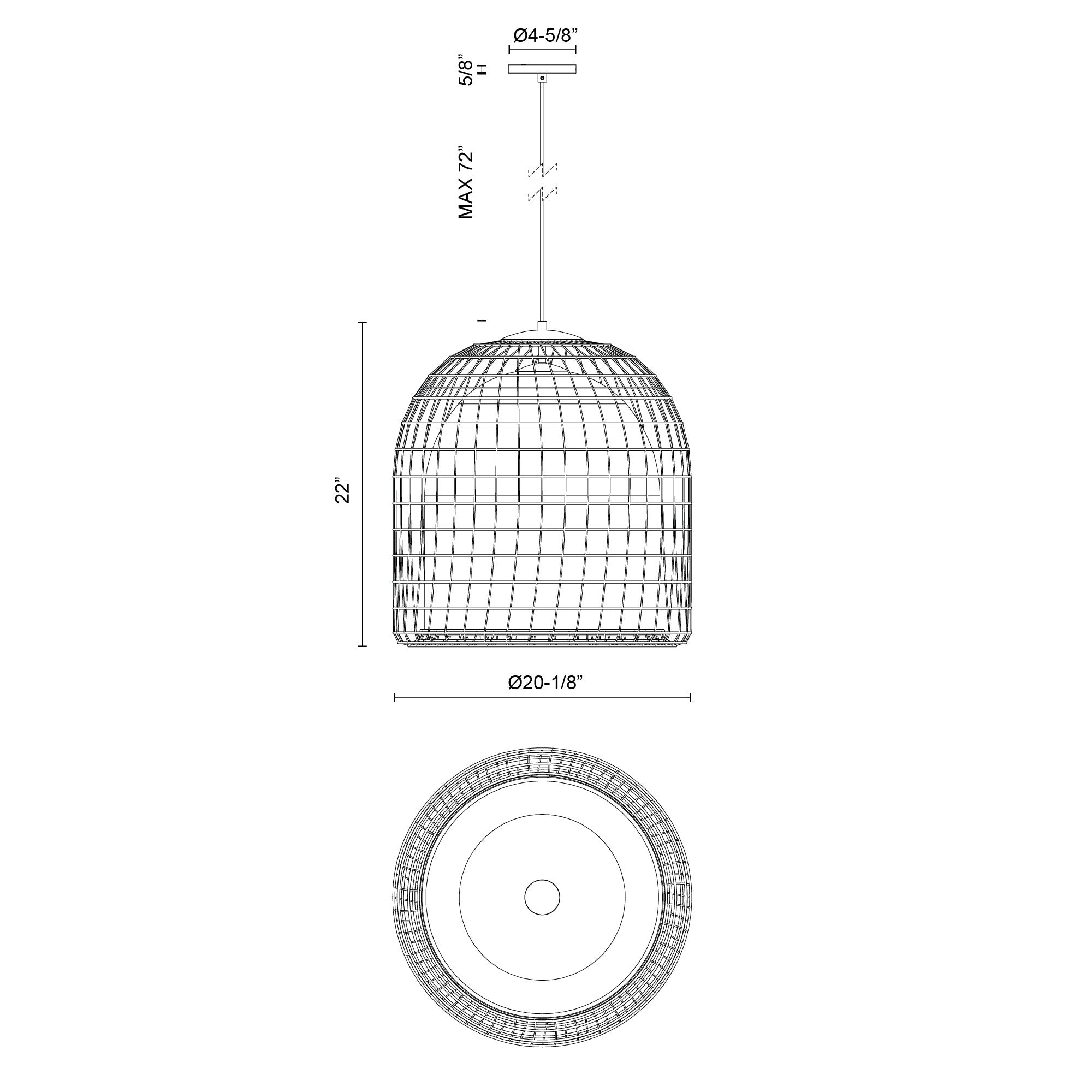 Specification Banner - Medium - Bondi Pendant Light