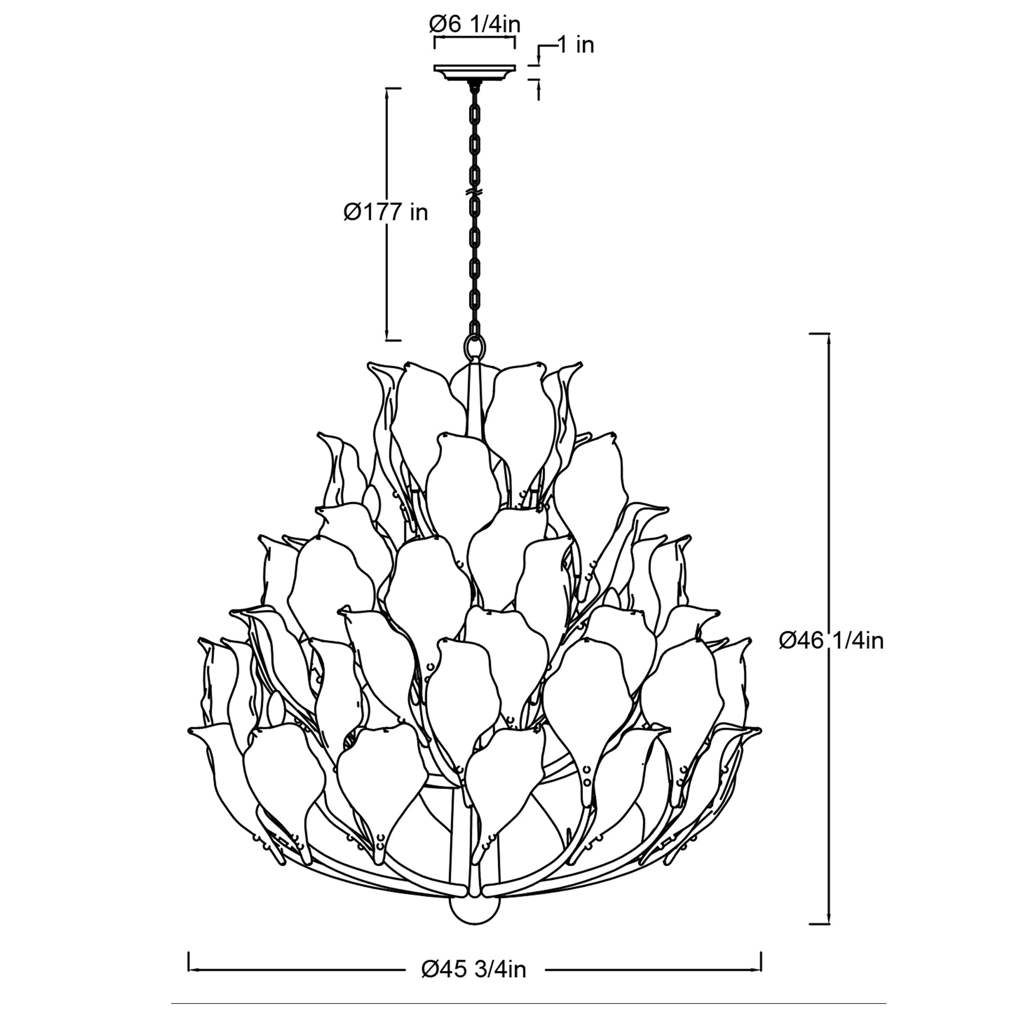 Specification Banner Brindisi Chandelier 32 Lights 