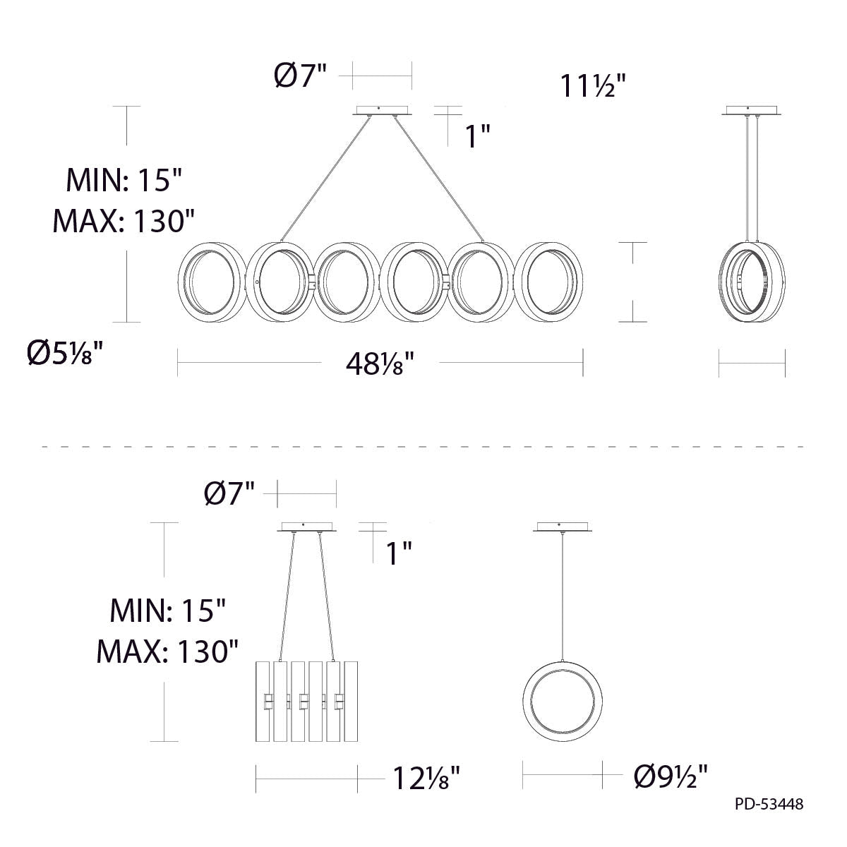 Specification Banner Cabot 4CCT LED Pendant