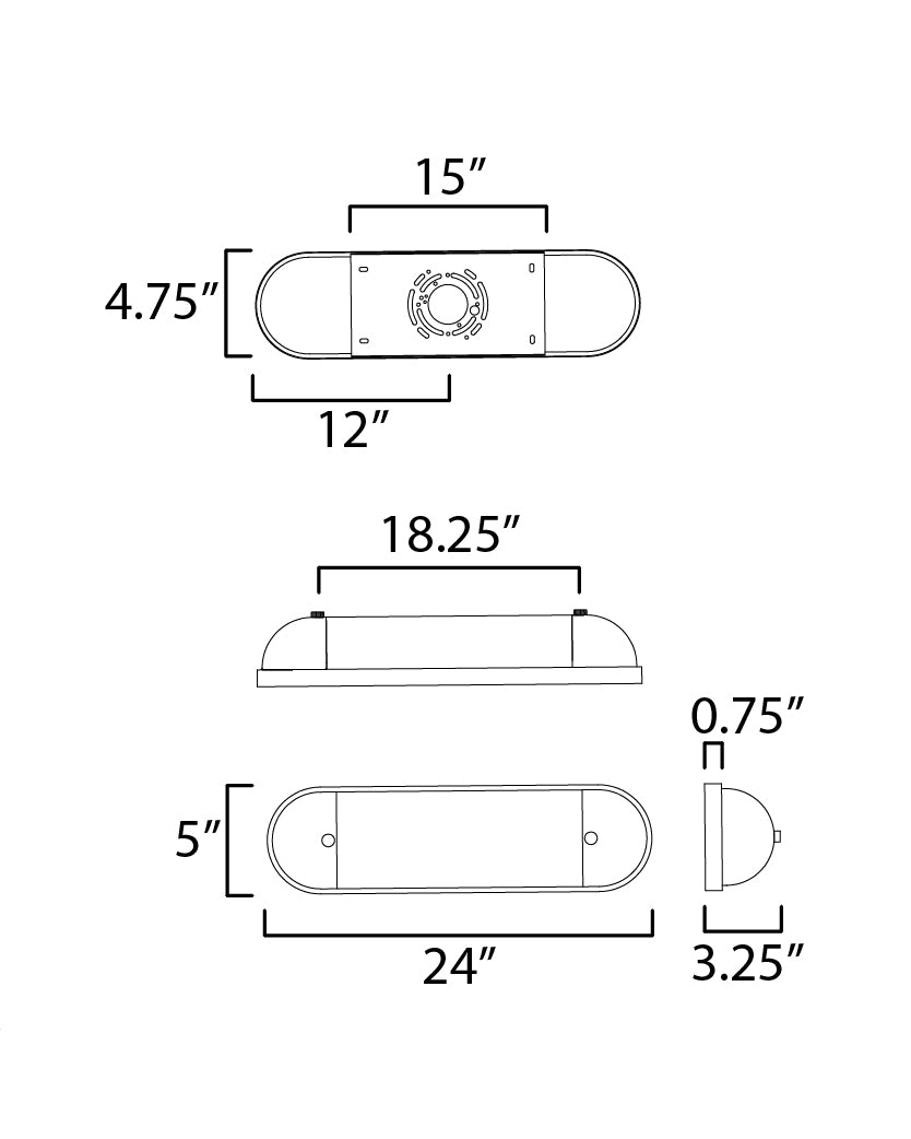 Specification Banner - Medium - Capsule LED CCT Vanity Light