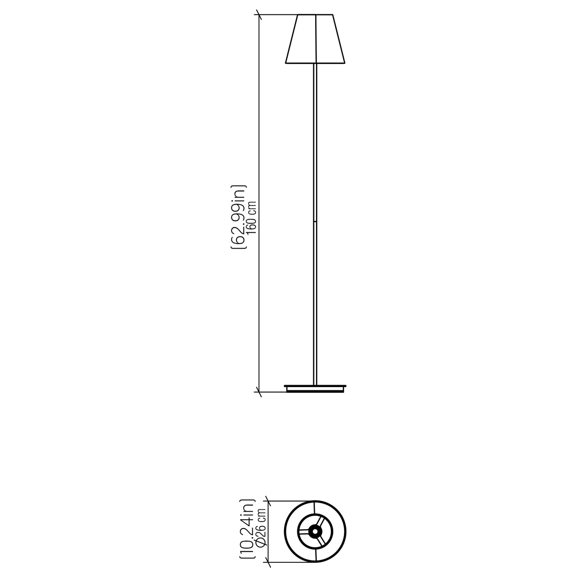 Specificaiton Banner Conica Floor Lamp