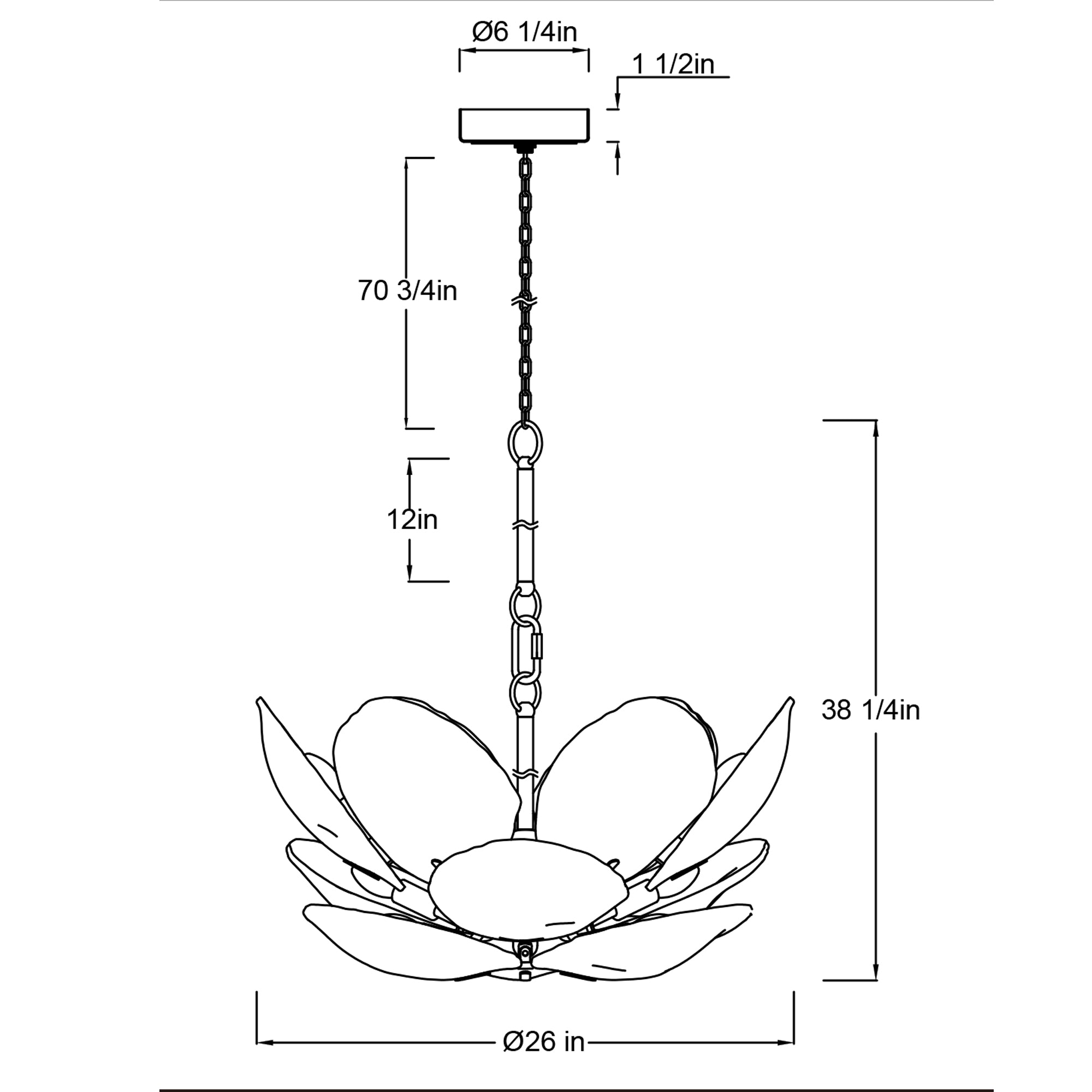 Specification Banner - Small - Corato Chandelier