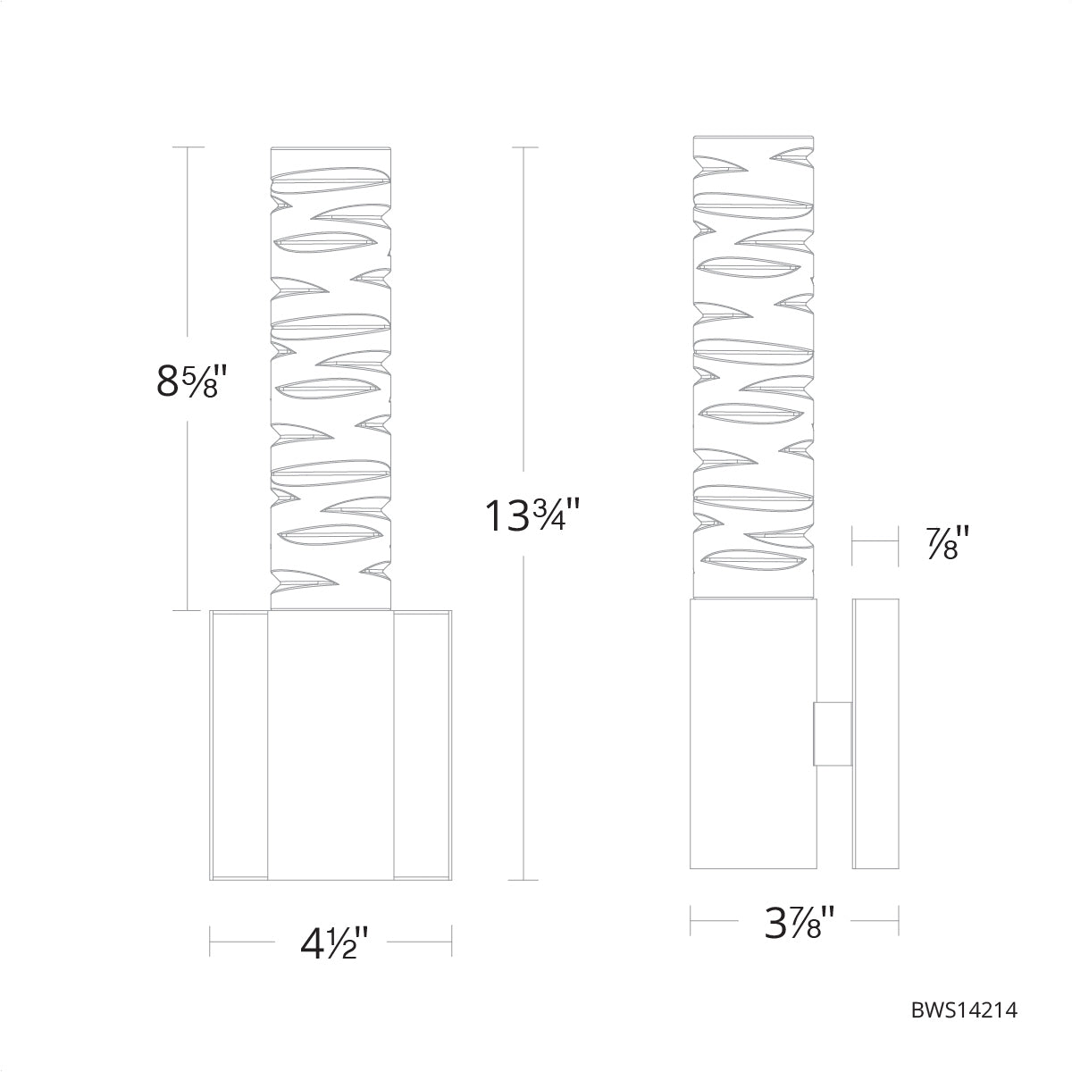 Specification Banner Cru Wall Sconce