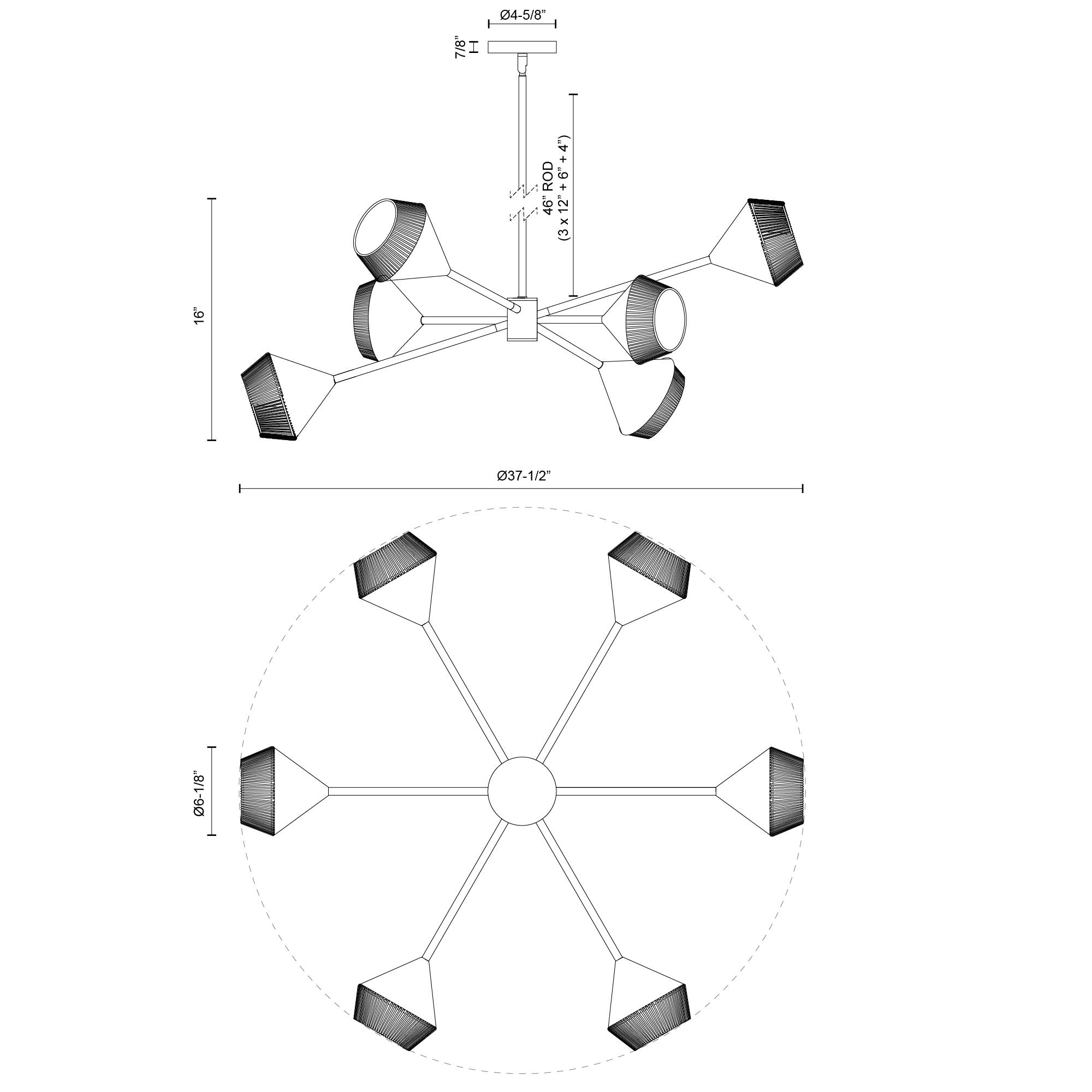 Specification Banner - Dafne Chandelier