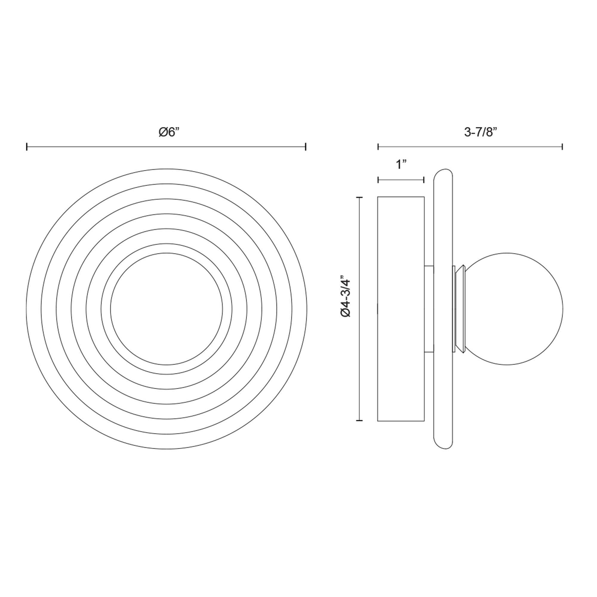 Specification Banner Dahlia Wall Sconce - 1 Light