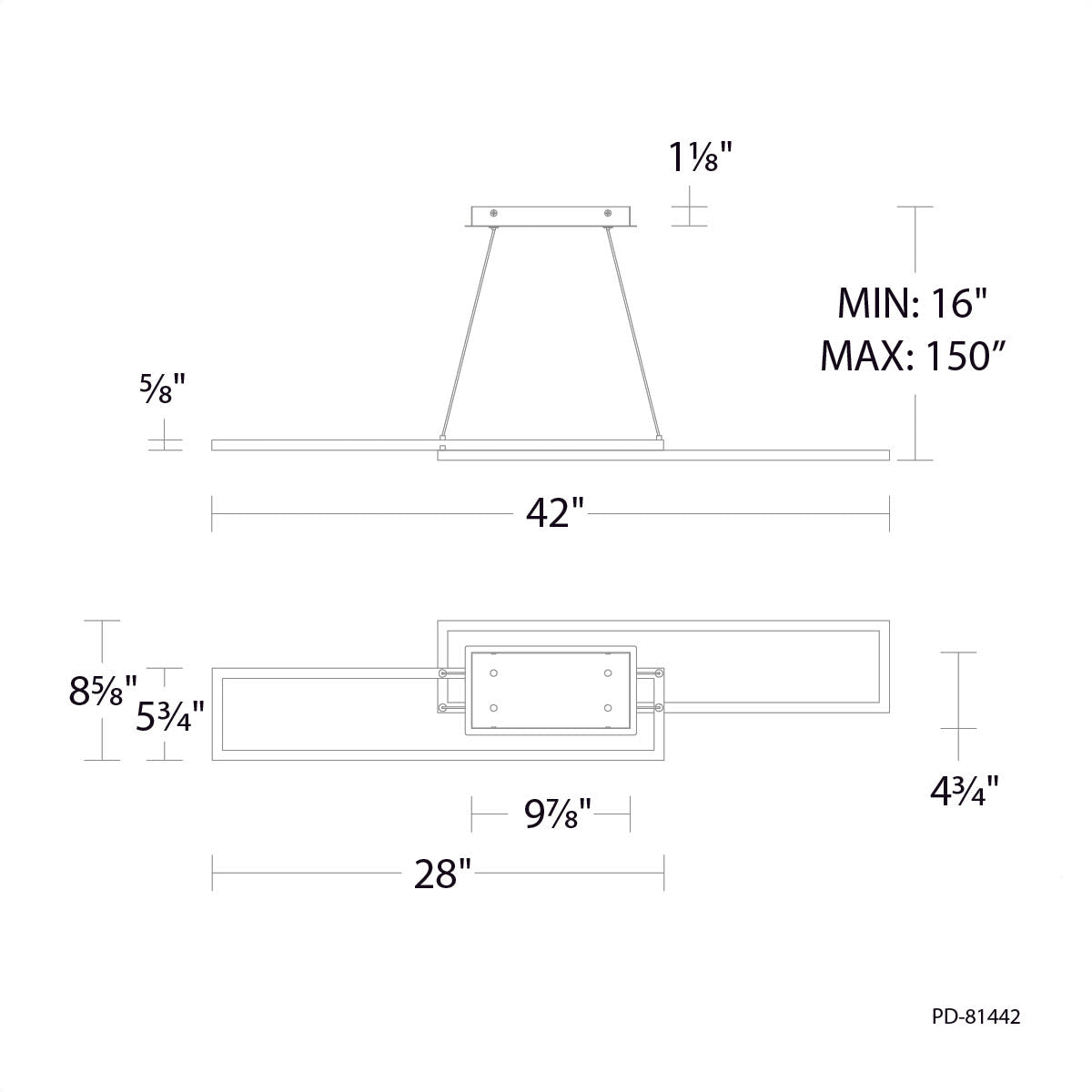 Specification Banner Double Entendre 4CCT LED Pendant