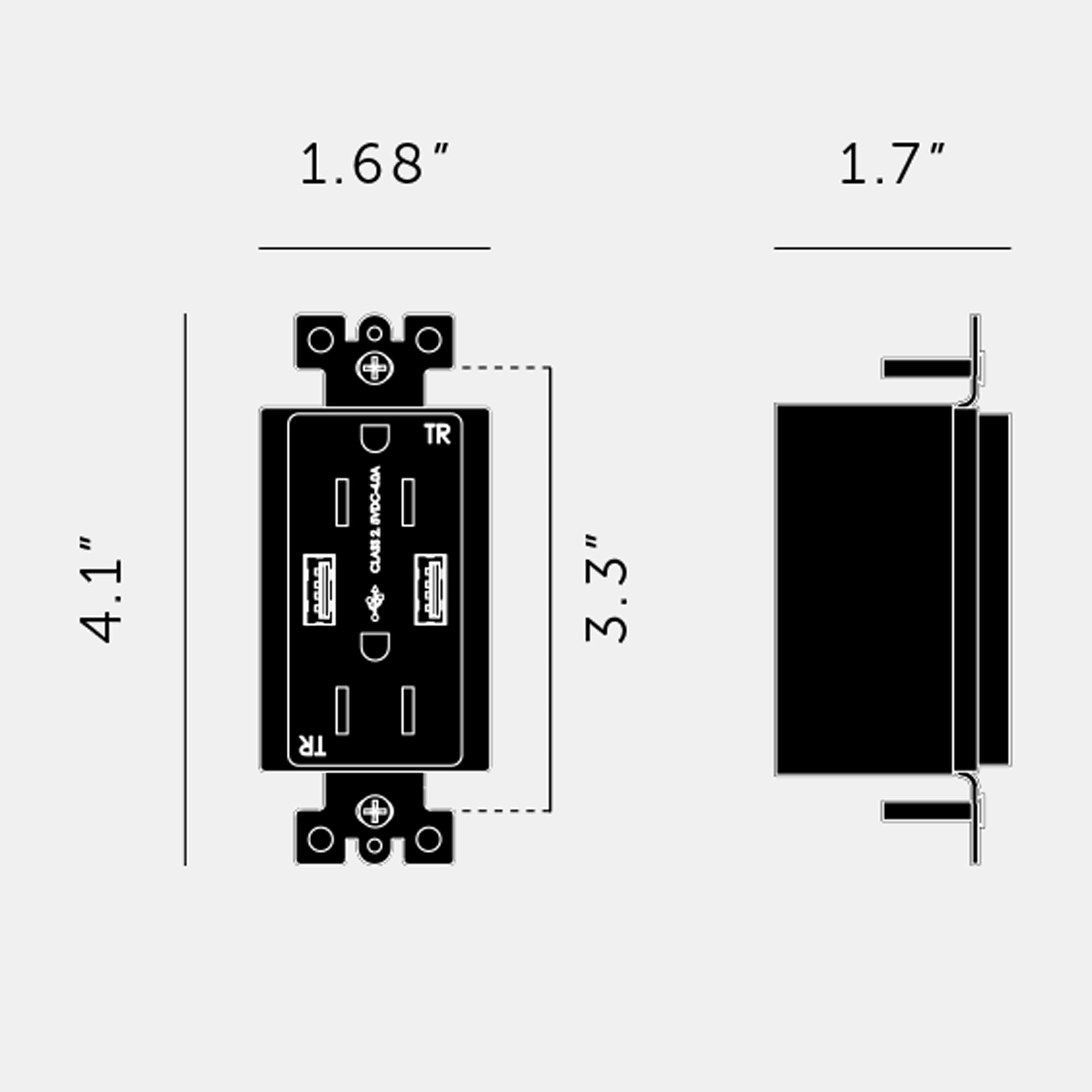 Specification Banner Duplex Outlet Module USB