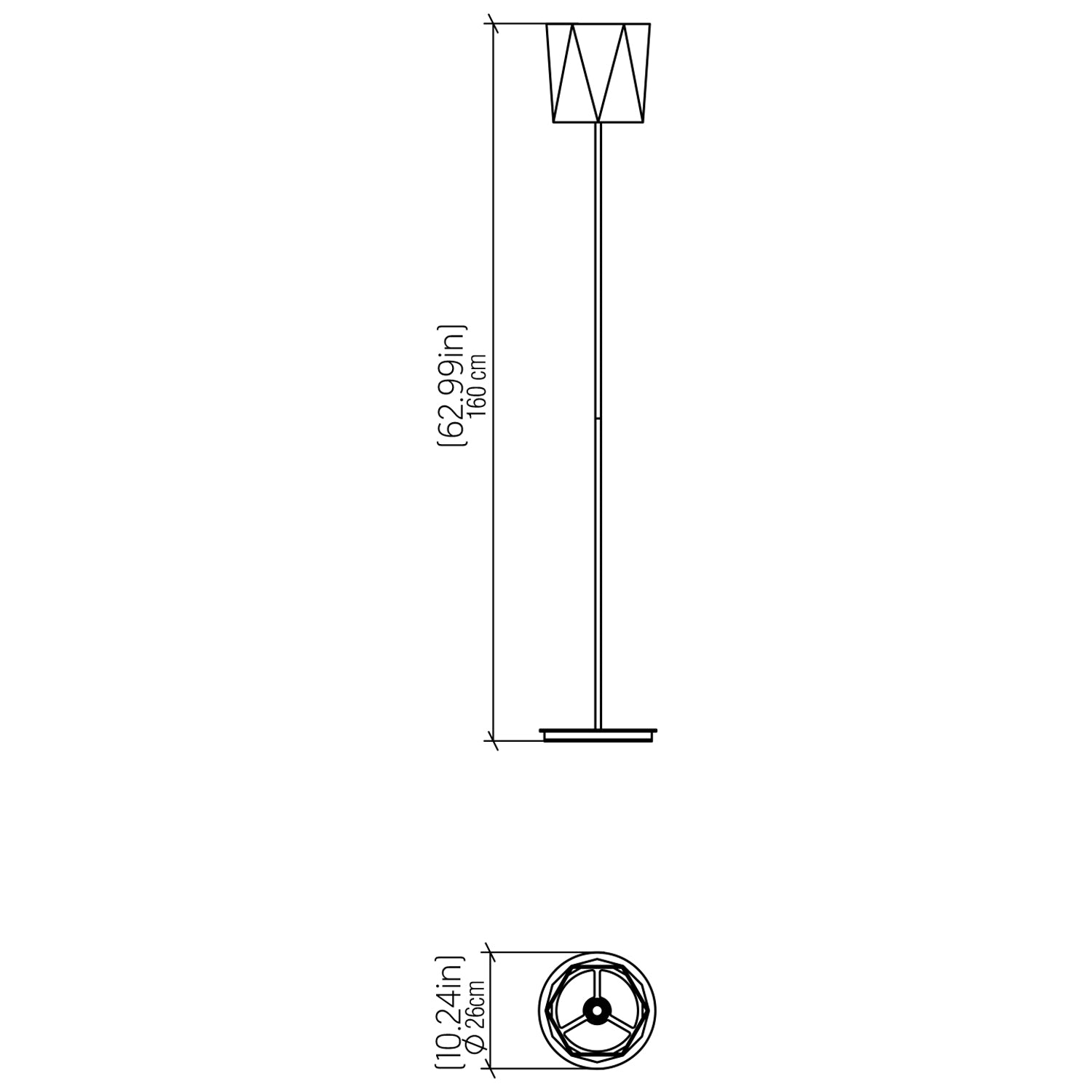 Specification Banner Facet Floor Lamp