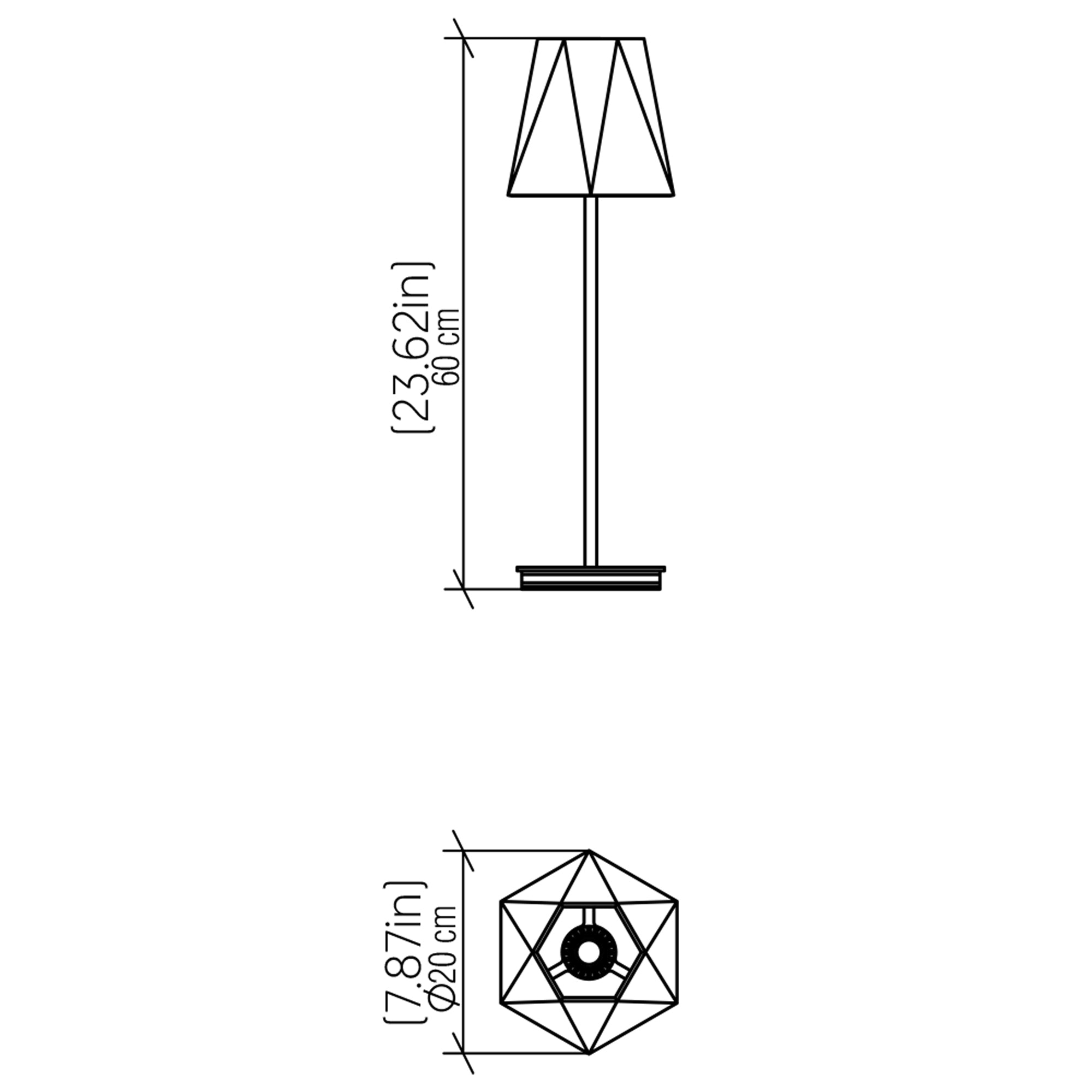 Specification Banner Facet Large Table Lamp Small