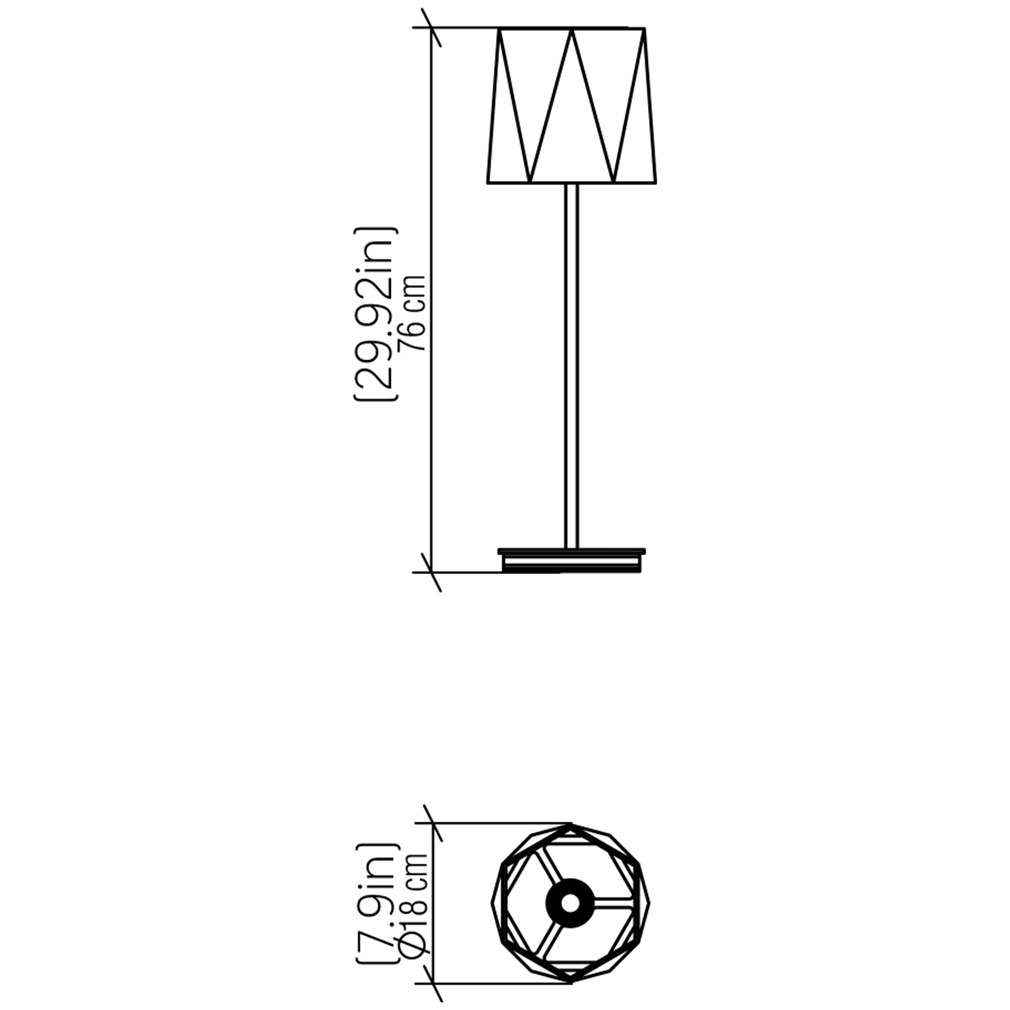 Specification Banner Facet Table Lamp Medium