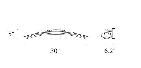 Specification Banner Glissade Vanity Light