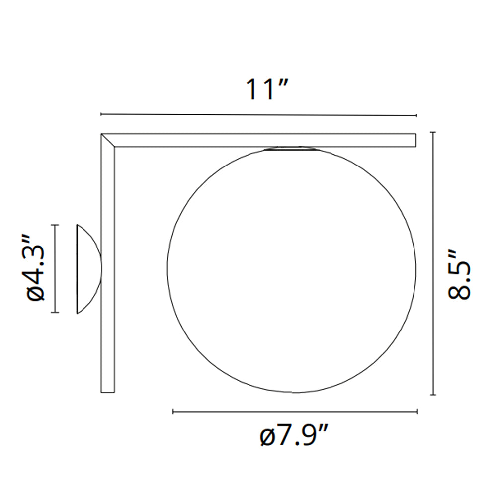 Specification Banner IC Lights Ceiling/Wall Light Small
