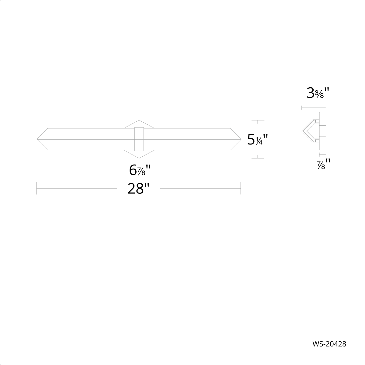 Specification Banner - Medium - Javelin Vanity Light