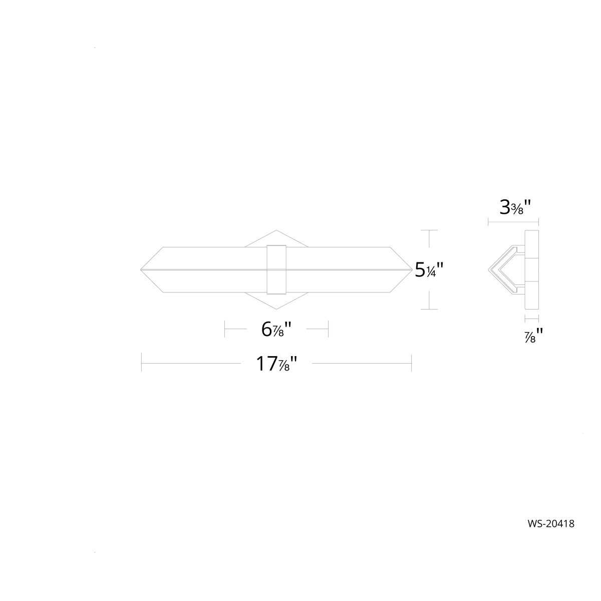 Specification Banner - Small - Javelin Vanity Light