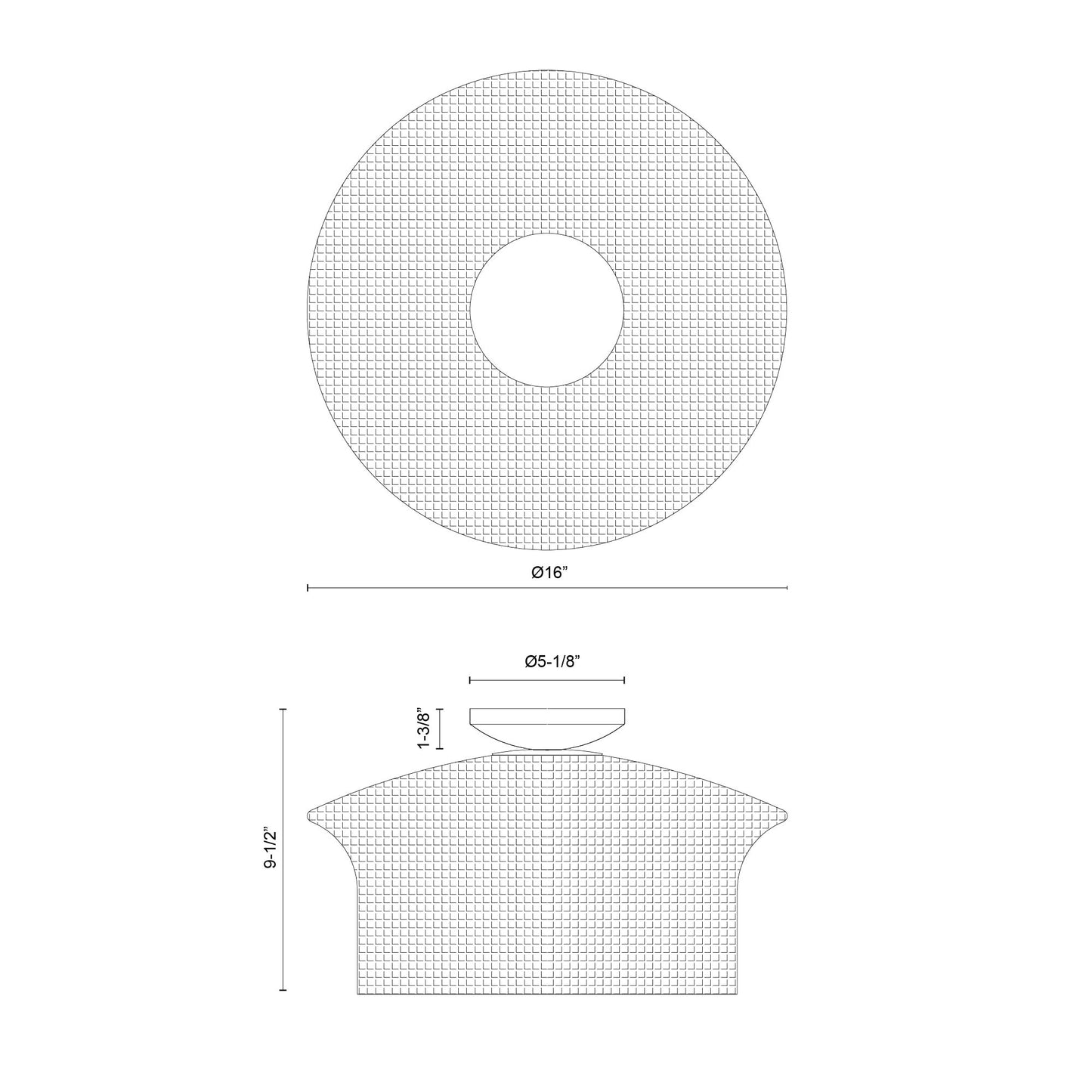 Specification Banner Kai Semi Flush Mount