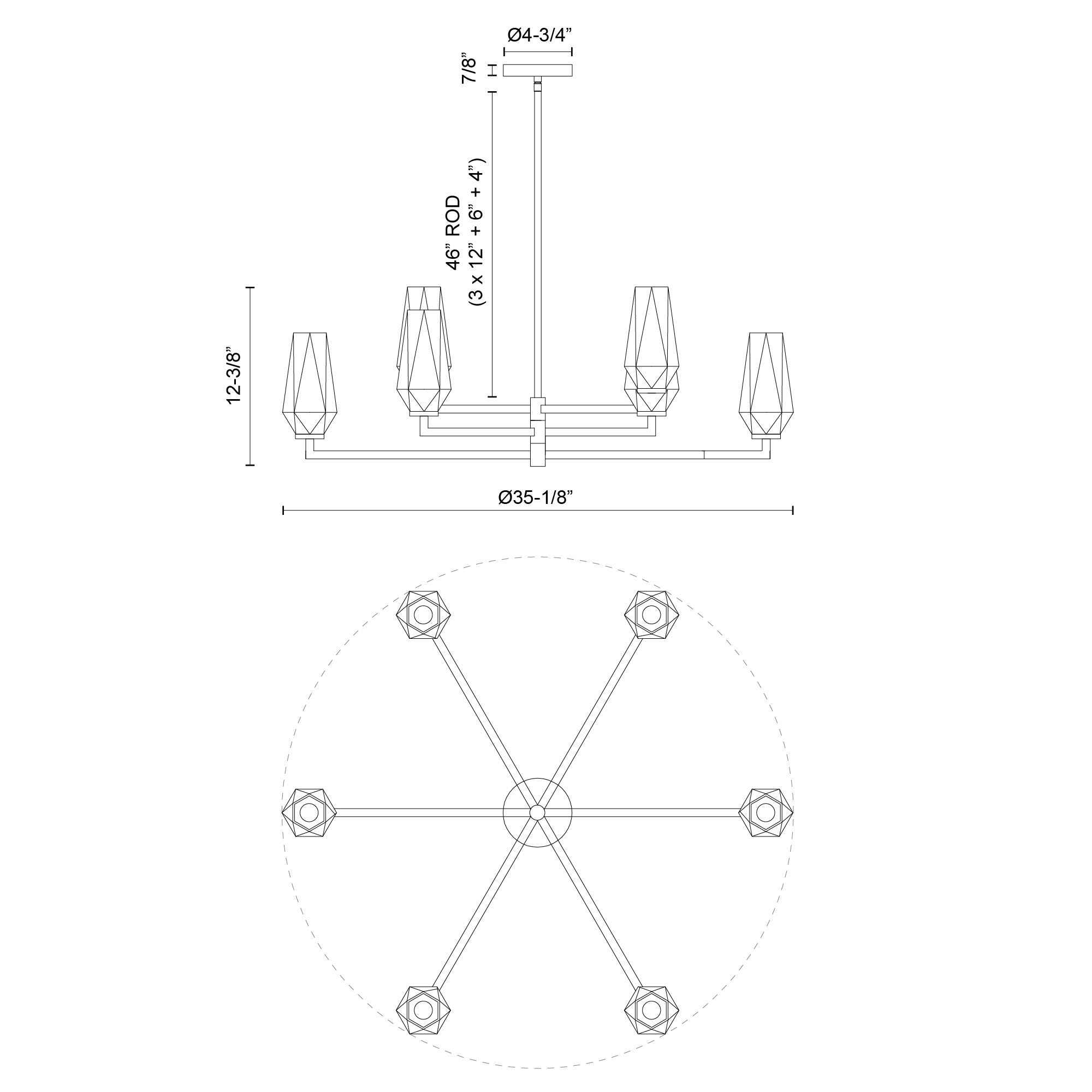 Specification Banner Krysta Chandelier