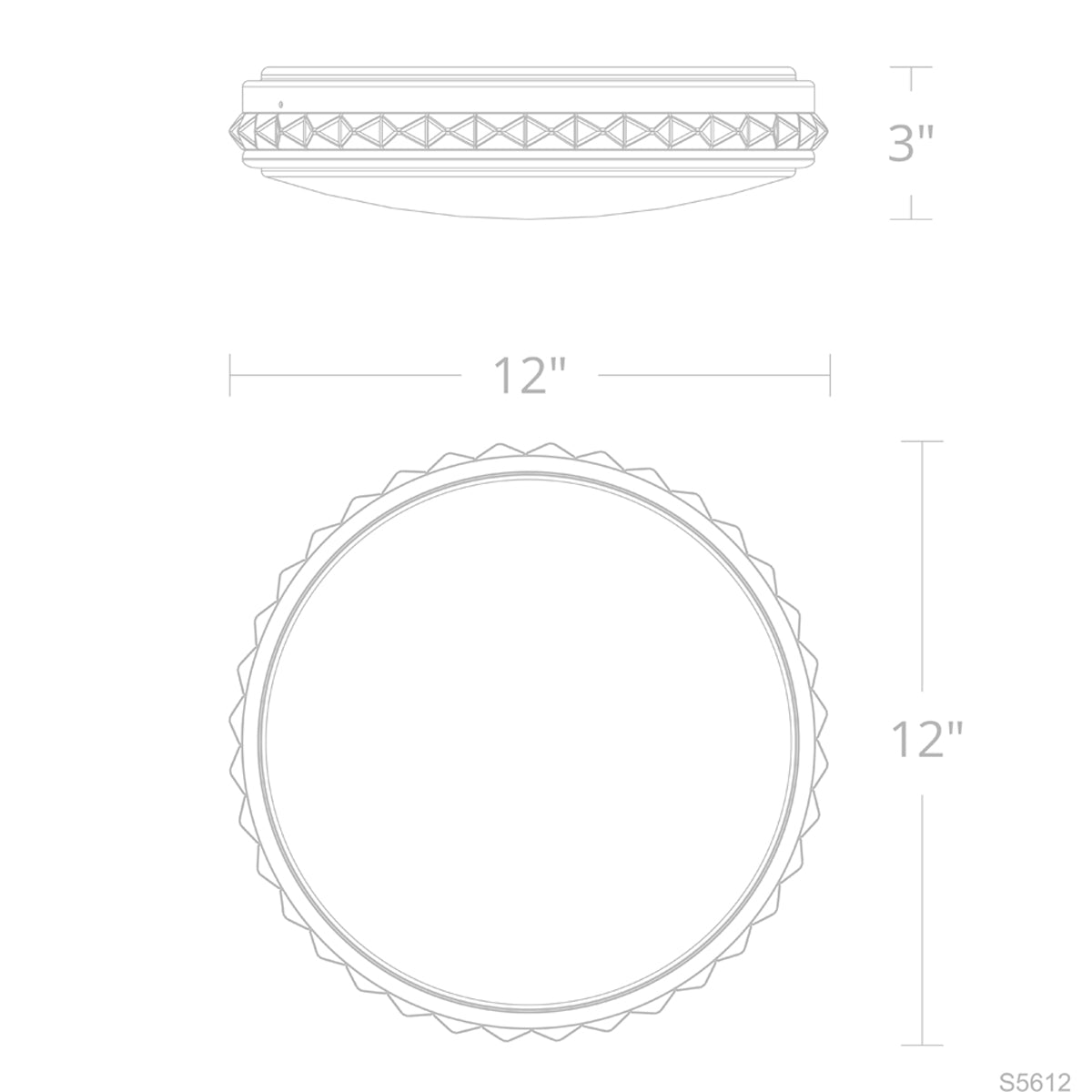 Specification Banner Krystalli Flush Mount