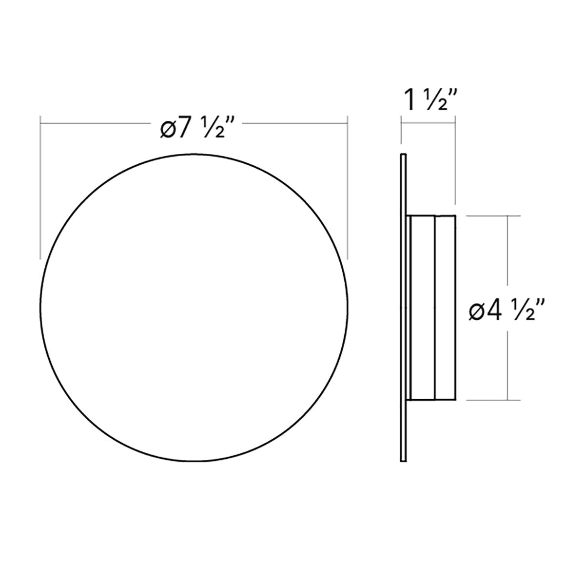 Specification Banner LP Wall Sconce Round