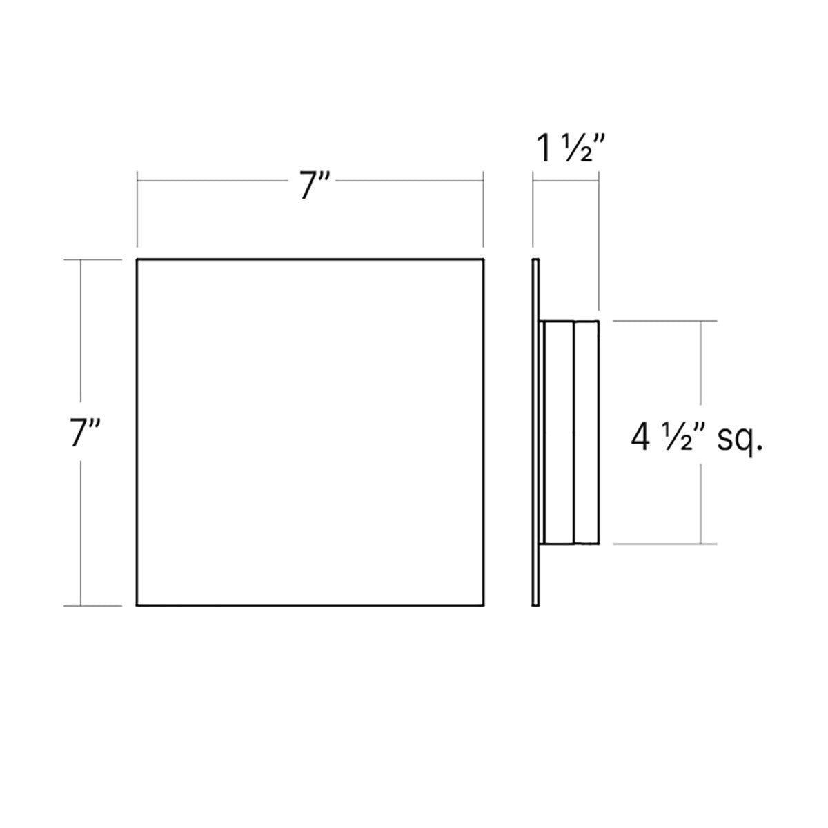 Specification Banner LP Wall Sconce Square