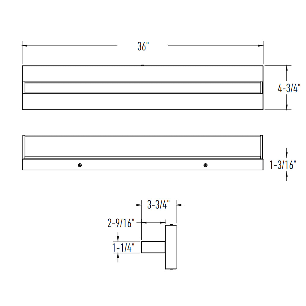 Specification Banner - Ledge Adjustable Linear Vanity Light Medium
