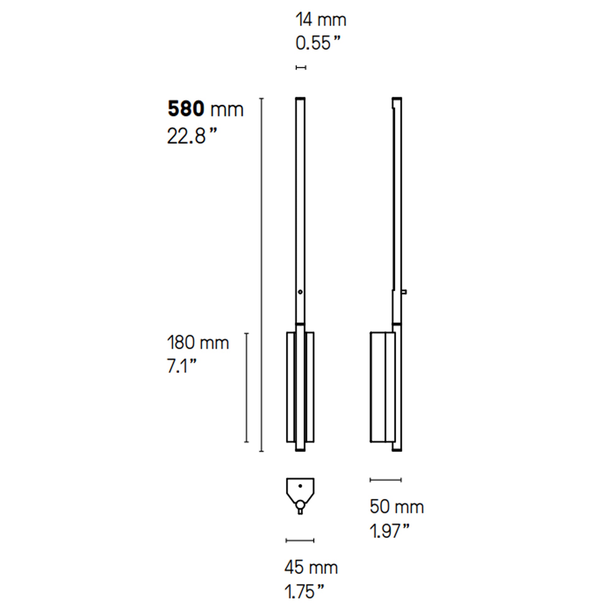 Specification Banner Link Single Reading Light Large