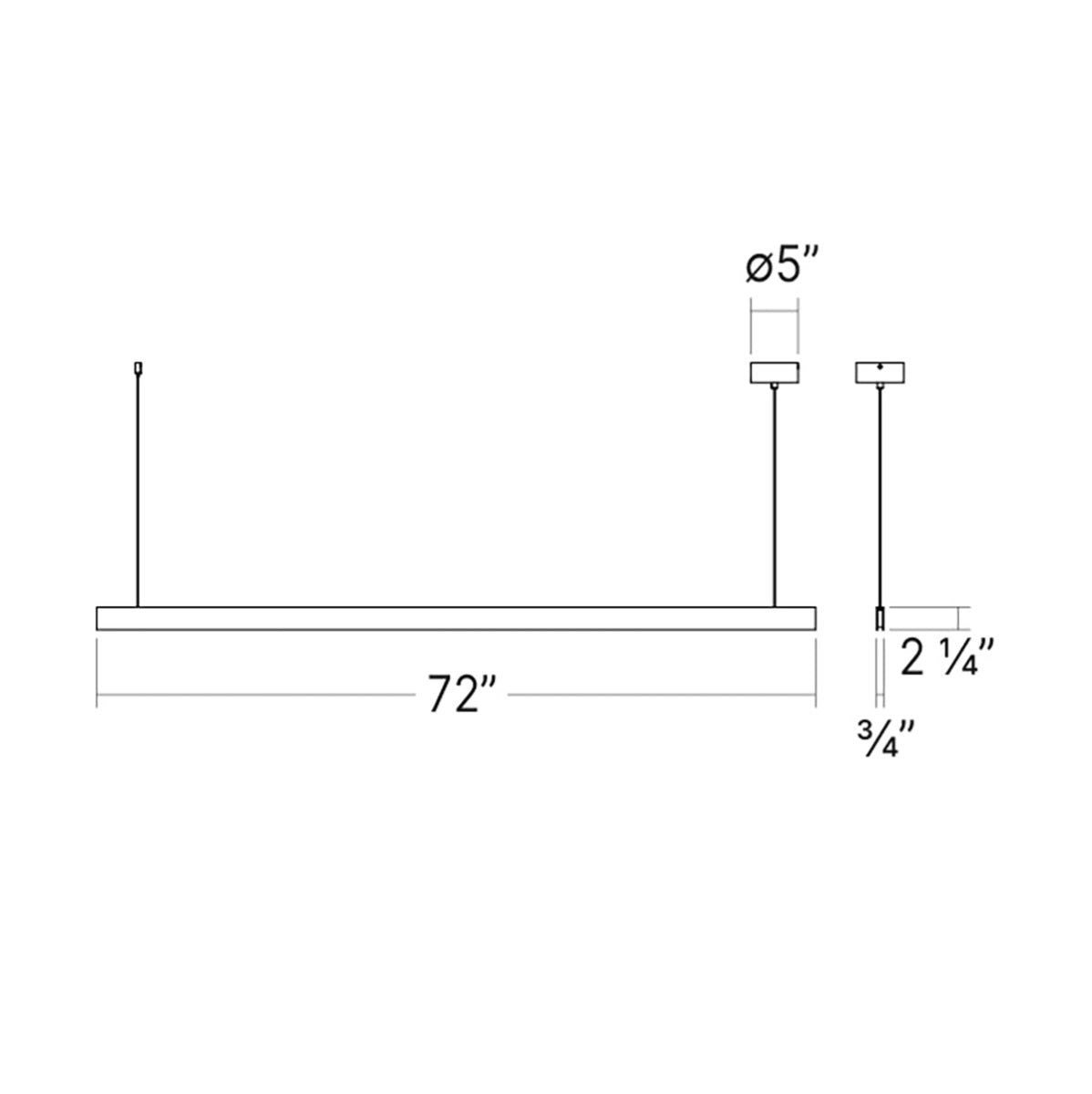 Specification Banner - Large - Lithe 2-Sided Linear Pendant