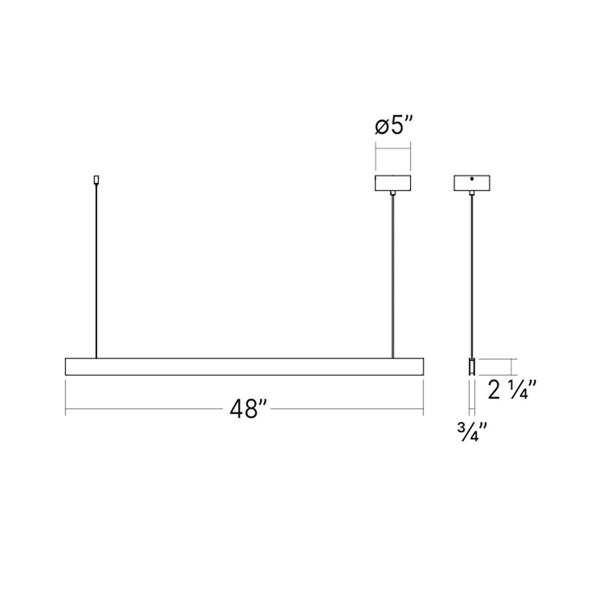 Specification Banner - Medium - Lithe 2-Sided Linear Pendant