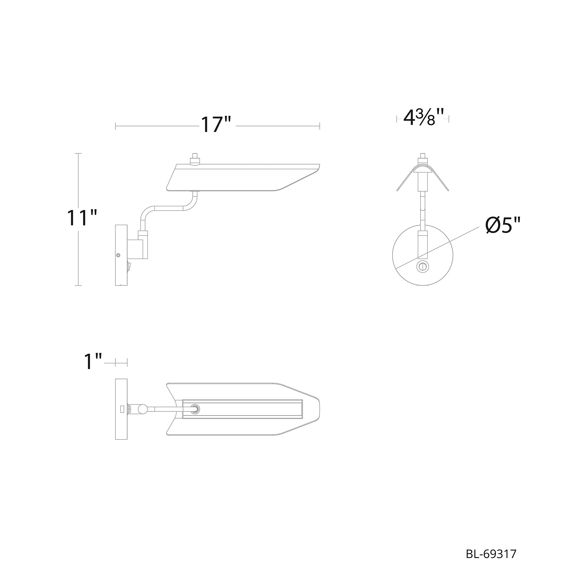 Loyd Swing Arm Sconce Specification Banner