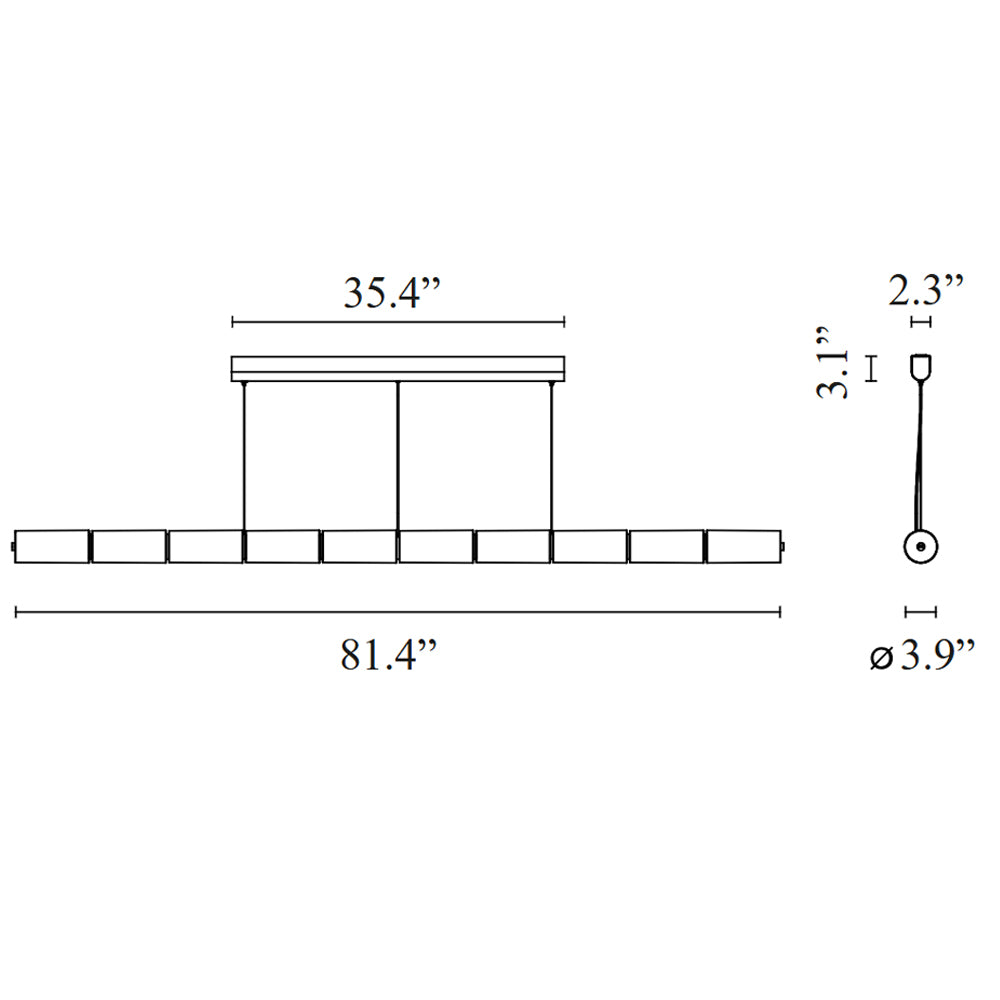 Specification Banner Luce Orizzontale Suspension Medium