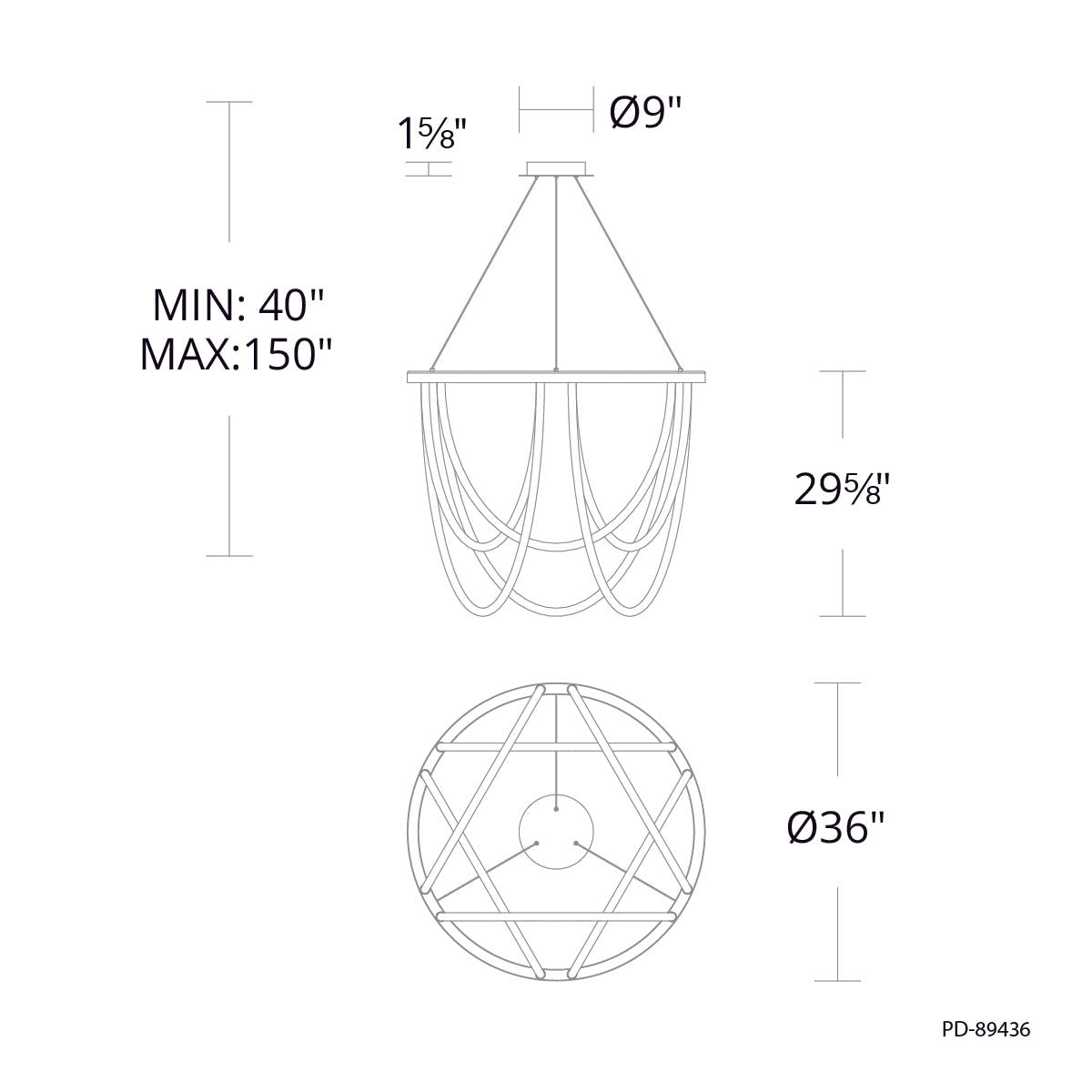 Specification Banner Margarita LED Chandelier