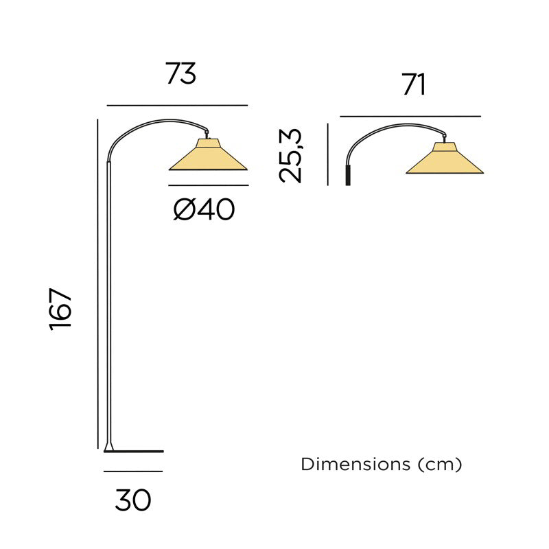 Specification Banner Niza Portable Floor Lamp - Small