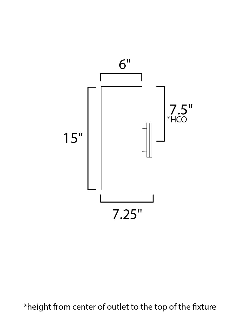 Specification Banner Outpost 2 Light Outdoor Wall Sconce - 15 Inch