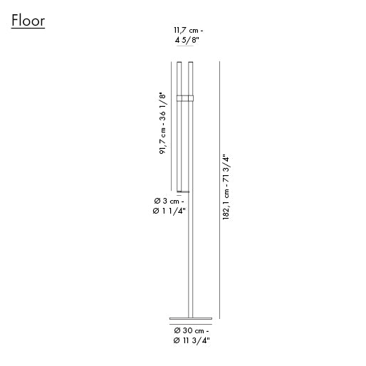 Specification Banner Paralela Floor Lamp