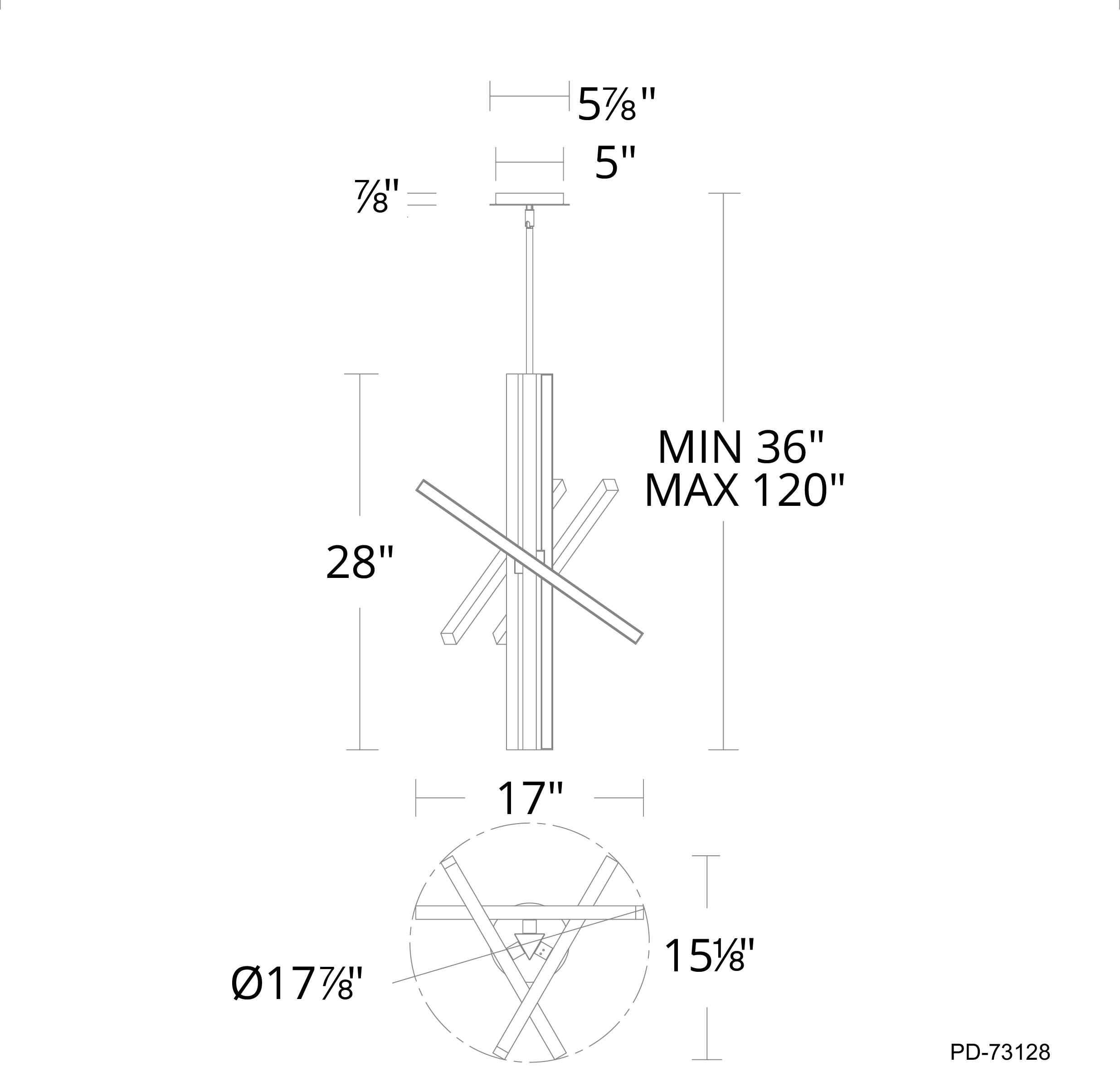 Specification Banner Parallax Pendant Light Small