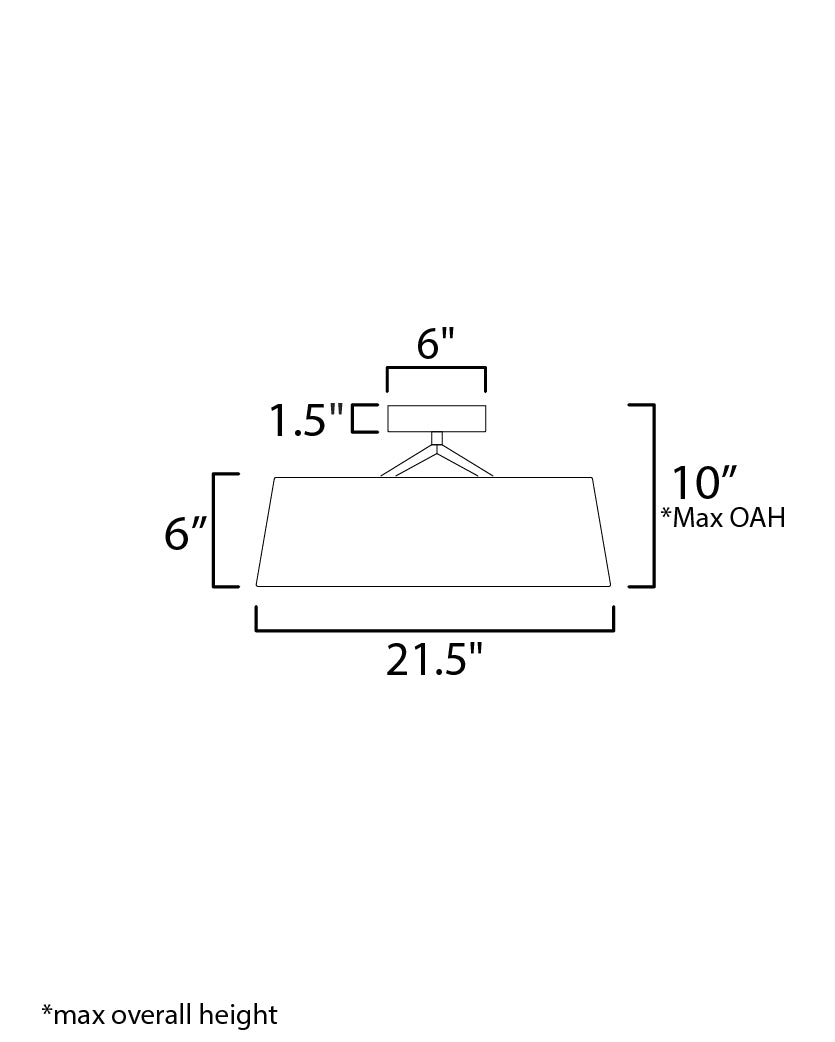 Specification Banner Paramount Flush Mount Medium