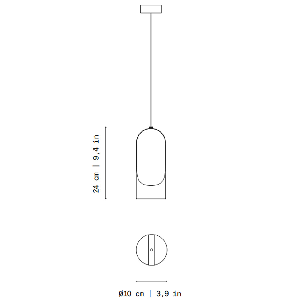 Specification Banner - Parga Pendant 9.4 Inch