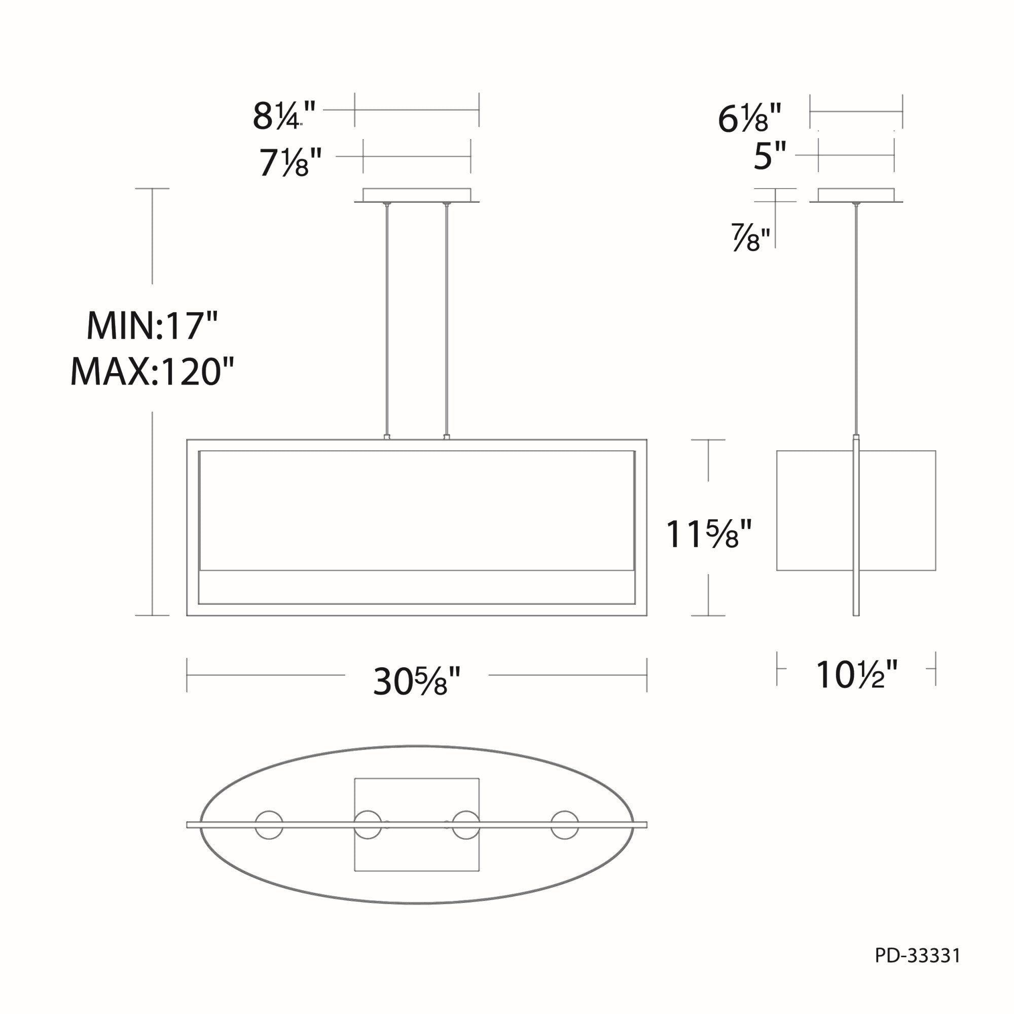 Specification Banner Park Avenue Linear Pendant