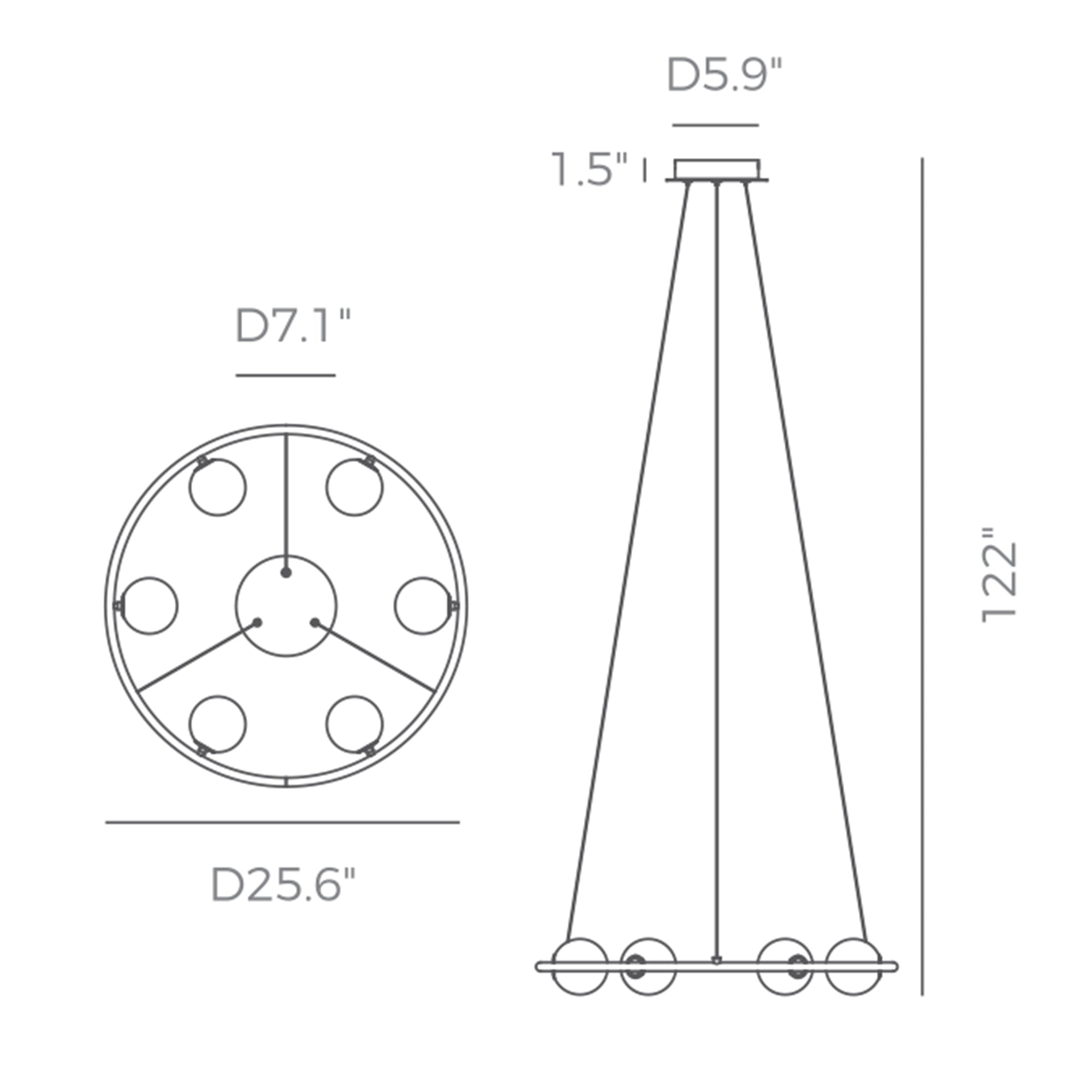 Specification Banner Pearl Circular Pendant Medium