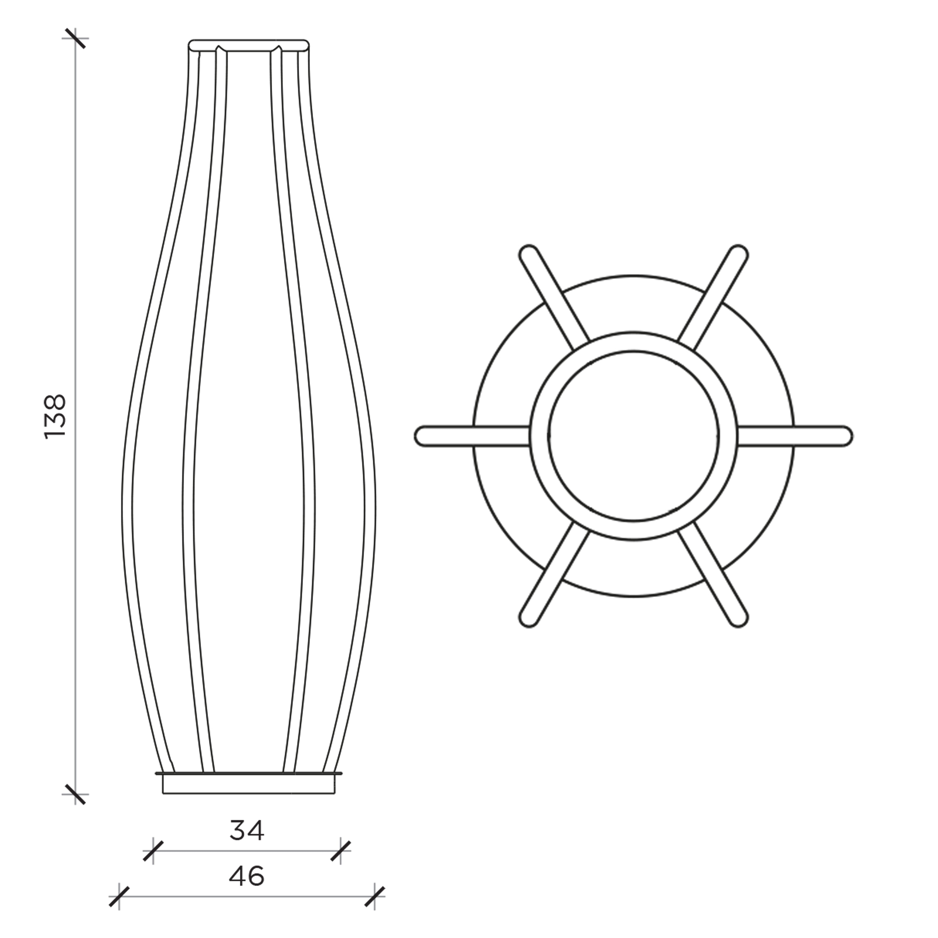 Specification Banner Penelope Floor Lamp Small