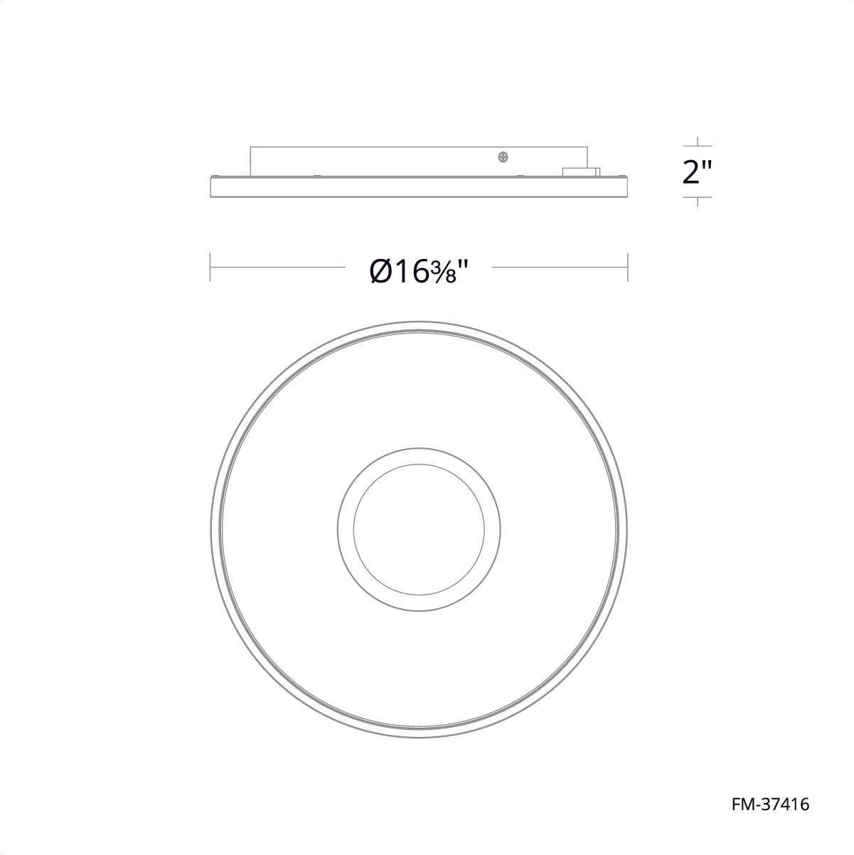 Specification Sheet Pinpoint 4CCT Round LED Flush Mount