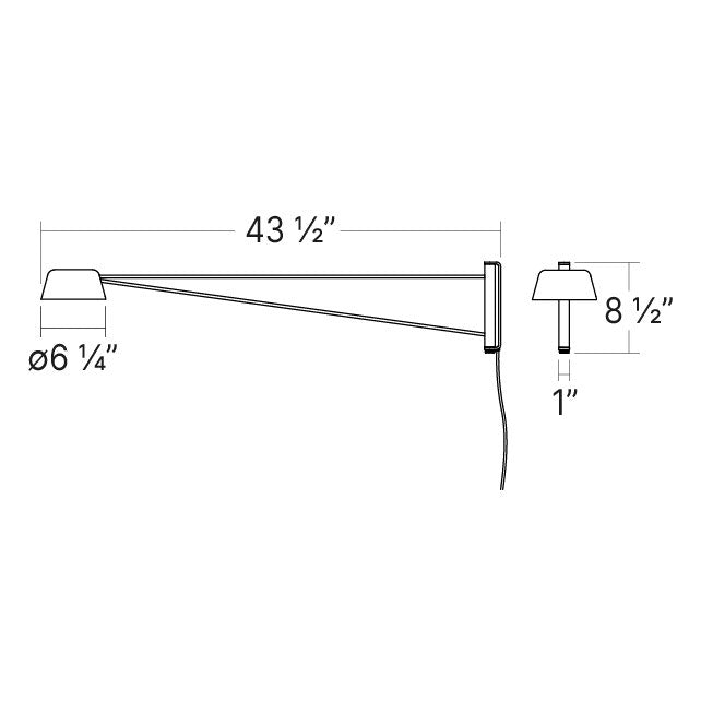 Specification Banner Ray Wall Lamp Long