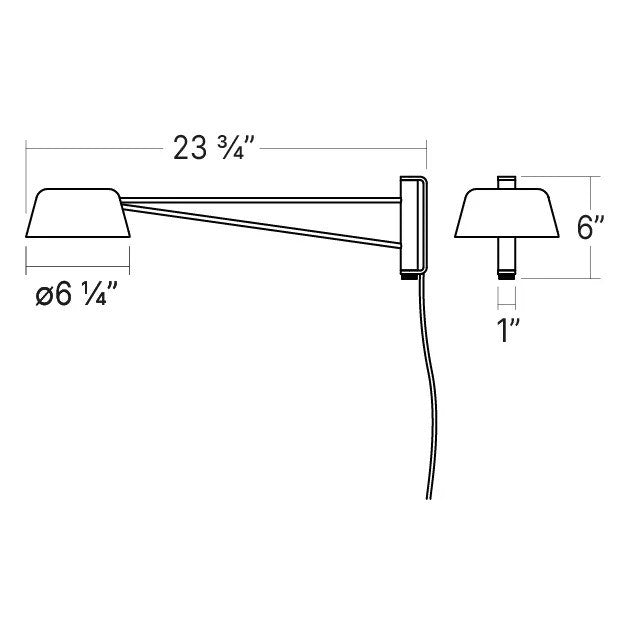 Specification Banner Ray Wall Lamp Short